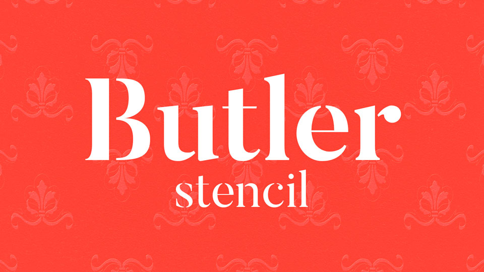 Butler Stencil preview 1