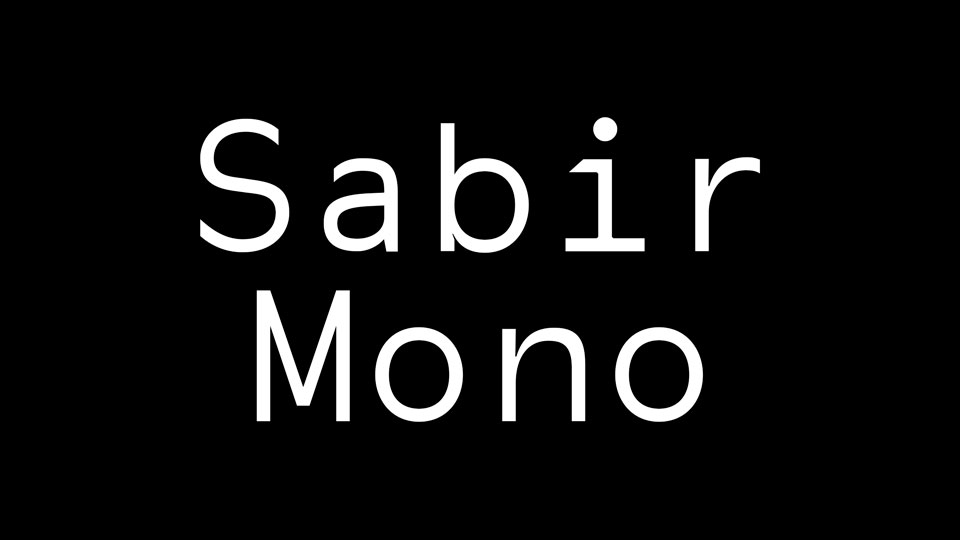 Sabir Mono preview 1