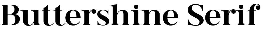 Buttershine Serif