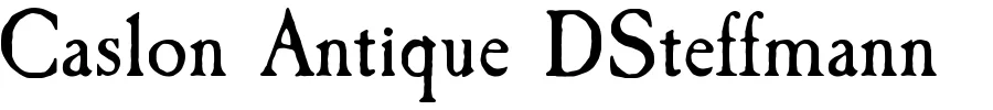Caslon Antique DSteffmann