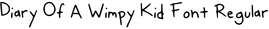 Diary Of A Wimpy Kid Font Regular
