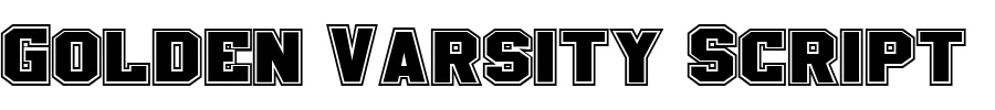 Golden Varsity Script preview