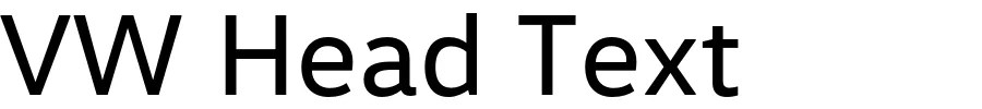VW Head Text