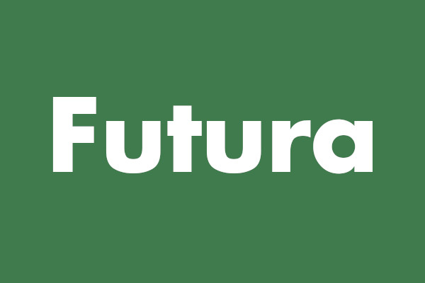 Futura font in use