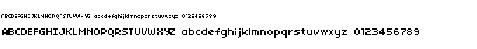 preview image of the 04b03 font