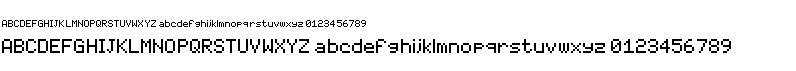 preview image of the 07x5 font