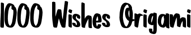 preview image of the 1000 Wishes Origami font