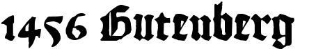 preview image of the 1456 Gutenberg font