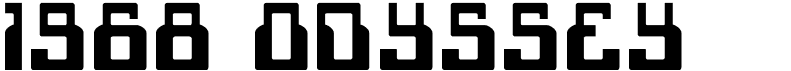 preview image of the 1968 Odyssey font