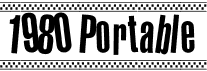 preview image of the 1980 Portable font