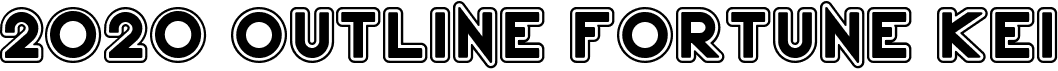 preview image of the 2020 Outline Fortune Kei font
