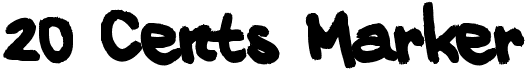 preview image of the 20 Cents Marker font