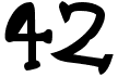 preview image of the 42 font