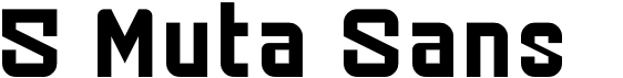 preview image of the 5 Muta Sans font
