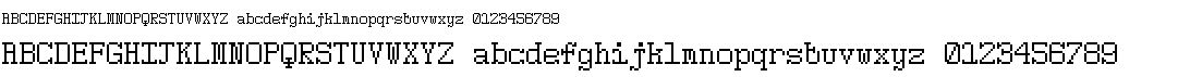 preview image of the 5Pixwriter font