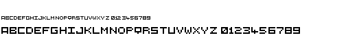 preview image of the 5X5 font