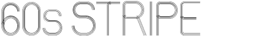 preview image of the 60s Stripe font