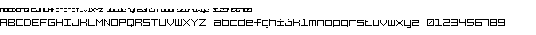 preview image of the 7 Squared font