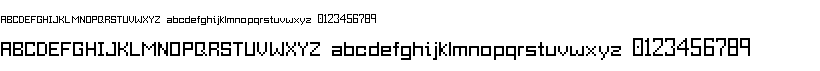 preview image of the 7 pixels Of Perfect font