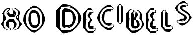 preview image of the 80 Decibels font
