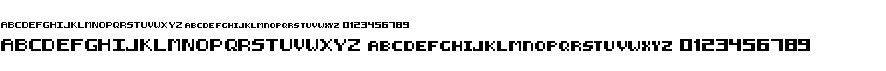 preview image of the 8-bit HUD font