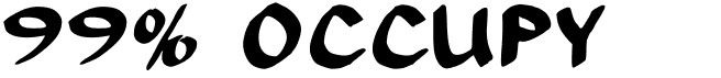 preview image of the 99% Occupy font