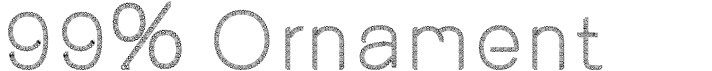 preview image of the 99% Ornament font