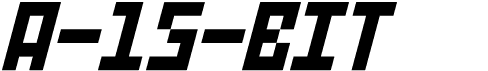 preview image of the A-15-Bit font