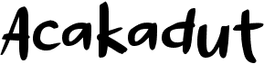 preview image of the a Acakadut font