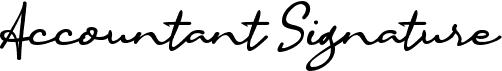 preview image of the a Accountant Signature font