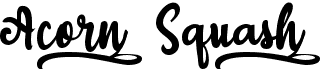 preview image of the A Acorn Squash font