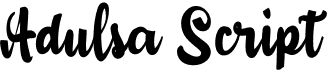preview image of the A Adulsa Script font