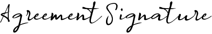 preview image of the A Agreement Signature font