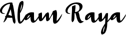 preview image of the a Alam Raya font