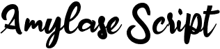 preview image of the A Amylase Script font