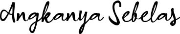preview image of the A Angkanya Sebelas font