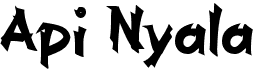 preview image of the A Api Nyala font
