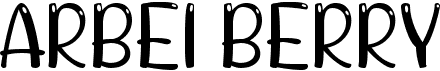 preview image of the a Arbei Berry font