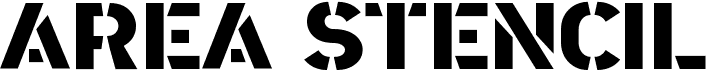 preview image of the A Area Stencil font