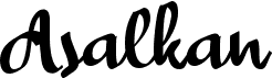 preview image of the A Asalkan font
