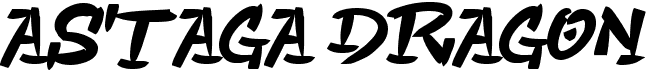 preview image of the A Astaga Dragon font