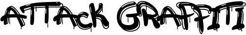 preview image of the a Attack Graffiti font