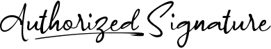 preview image of the A Authorized Signature font