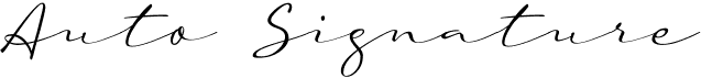 preview image of the A Auto Signature font