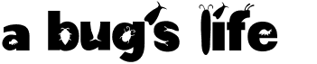 preview image of the A Bug's Life font