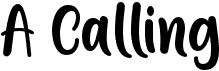 preview image of the A Calling font