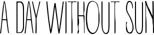 preview image of the A Day Without Sun font