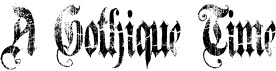 preview image of the A Gothique Time font