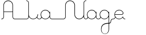 preview image of the A La Nage font