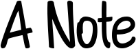 preview image of the A Note font